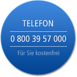 Kostenfrei anrufen: 0800-3957000